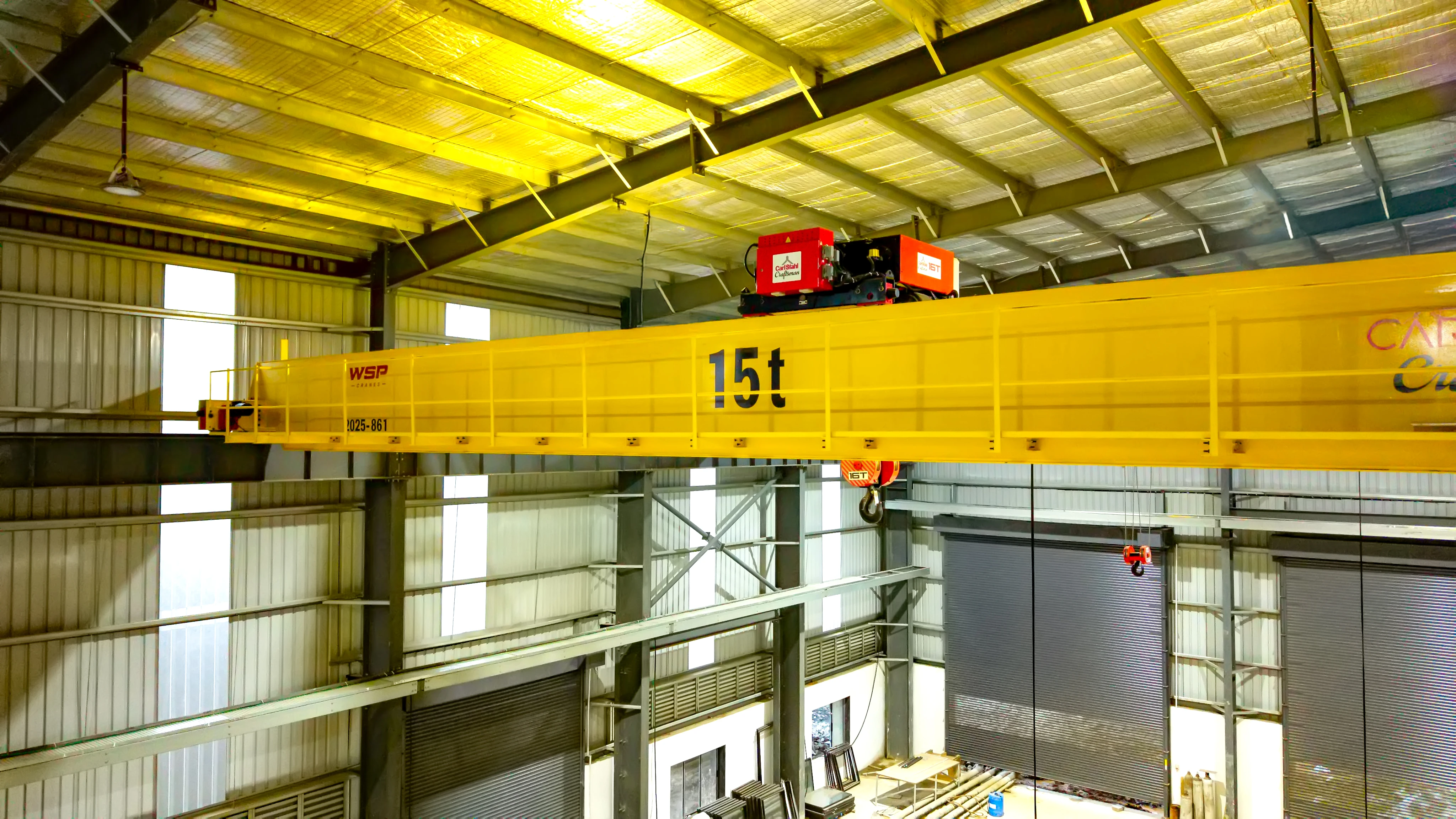 Heavy duty double girder EOT crane for industrial operations